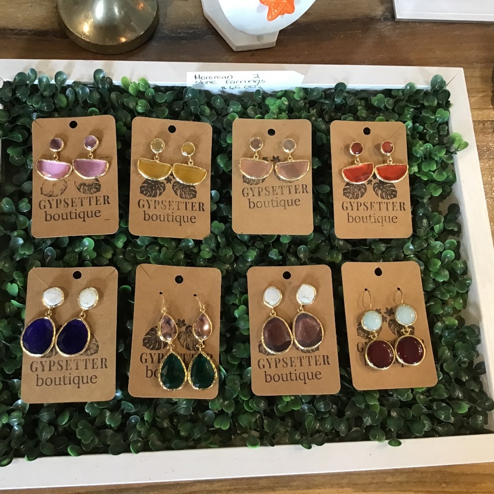 Moroccan Stone Earrings